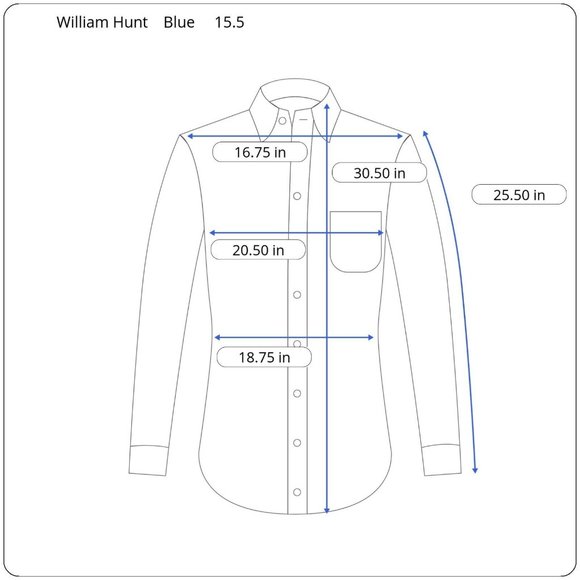 William Hunt Savile Row Men's 15.5 Blue Floral Cotton Luxury Button Up Shirt - Picture 3 of 10